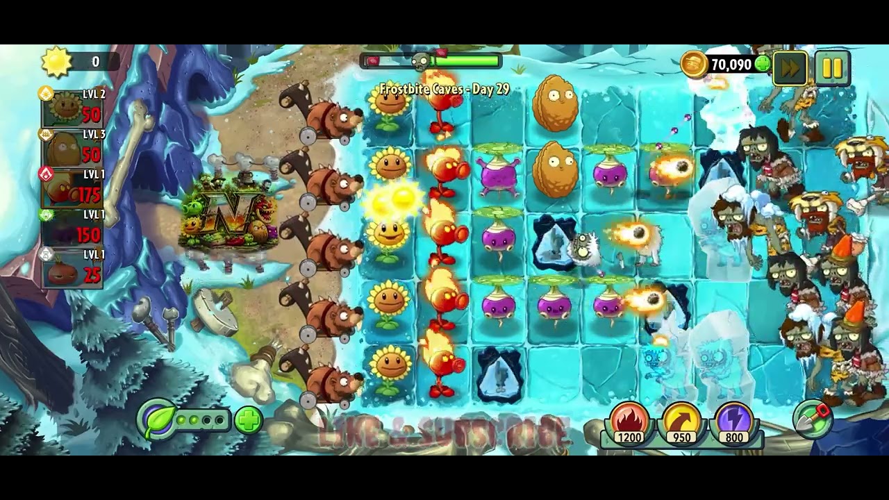 Plants Vs Zombies 2 | Day 29 Frostbite Caves | Get back to the vintage memories of Legendary Games