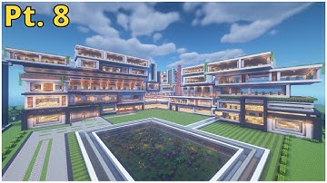 Minecraft: EPIC Modern Mansion Tutorial || Part 8 (Last one)
