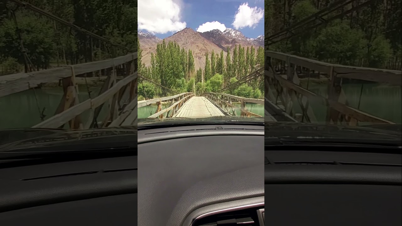 Crossing Gilgit River Wooden Bridge | Phander Valley Ghizer | Gilgit Baltistan | Pakistan 