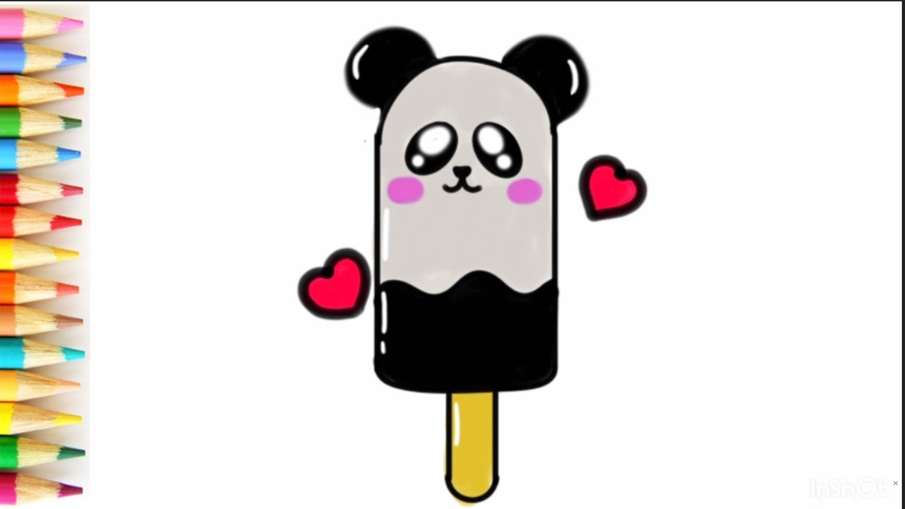 Casiler Eis-Beutel 100 Stück – Cartoon-Panda-Design, 8x19 Cm, PP, Einweg, Wasserdicht, Für Eis Am Stiel, Langlebig