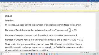 Actuarial SOA Exam P Sample Question 185 (247 once) Solution
