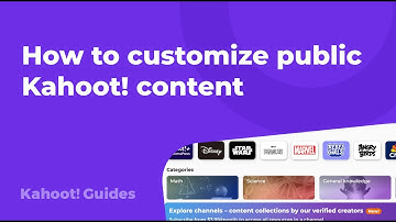 How to customize public Kahoot! content