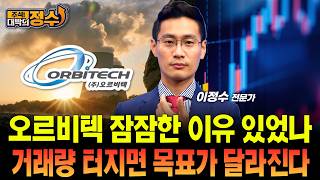 오르비텍 잠잠한 이유 있었나 거래량 터지면 목표가 달라진다