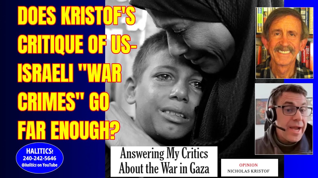Nick Kristof Answers Zionist Critics - not Anti-Genocide Ones 18Aug25
