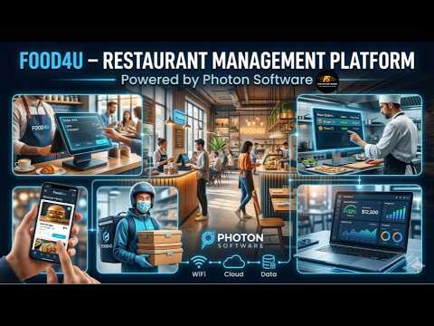 Smart Restaurant Management System | POS, Kitchen & Delivery Platform |Food4u by Photon Software