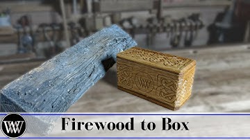 Making a Box From Firewood With Hand Tools