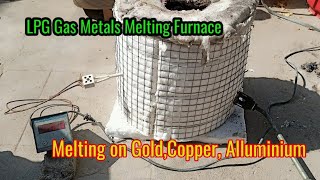 LPG Gas Metals Melting Furnace / Melting Furnace Use Gas