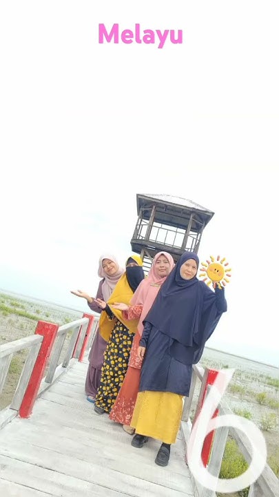 Gaya Foto Bareng Bestie Berempat #melayu #pantai #mangrove #photo #