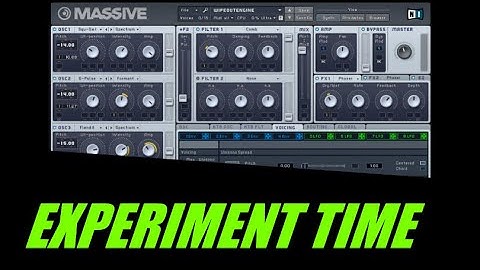 NI MASSIVE  Futuristic Engine Sound tutorial