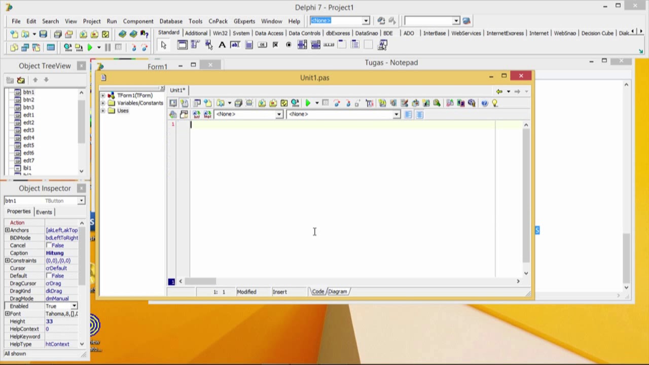 Tutorial membuat aplikasi penghitung nilai mahasiswa - YouTube
