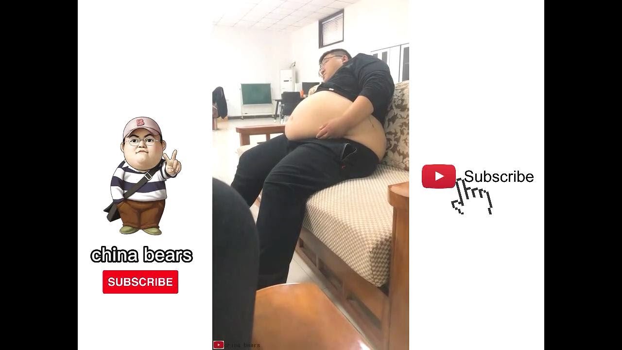 中国胖熊china fat man 002 爱睡觉胖熊 - YouTube