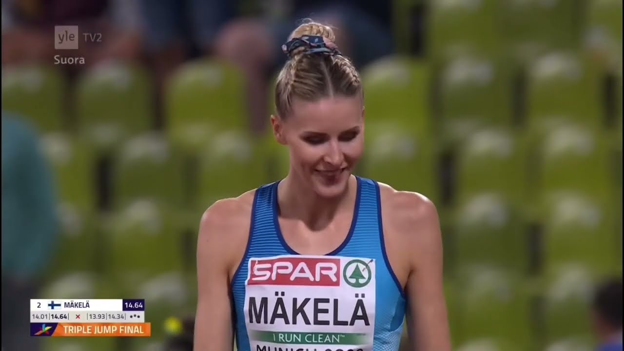 Kristiina Mäkelä kolmiloikan EM-hopeaa 2022