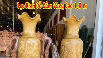 🔴 Giới thiệu Lục Bình Gỗ Cẩm Vàng Cao 1,8 m . LH : 0988.986.601