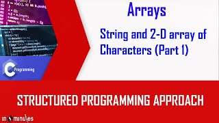 Module5_Array_Vid_24_String and 2-D array of Characters (Part 1)