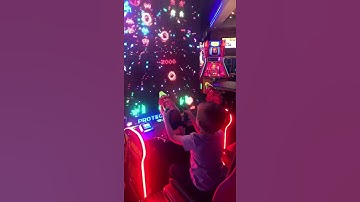 Jack playing Space Invaders