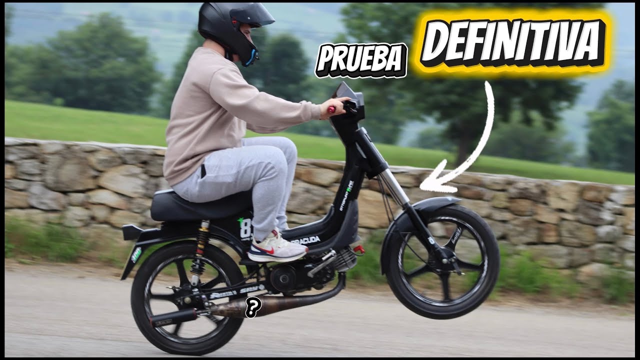 Probé el MEJOR escape para mi Derbi Variant | Motor 70CC