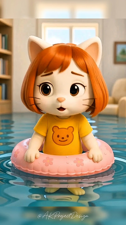 MY HOUSE WAS FLOODED AND ON FIRE ðŸ˜ðŸ˜¿ #shorts #aianimation #catstory