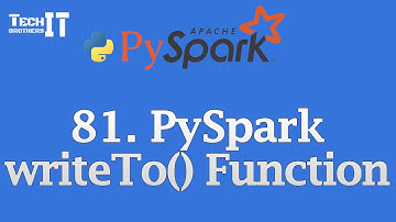 PySpark writeTo() Explained_ Save, Append, Overwrite DataFrames to Tables | PySpark Tutorial
