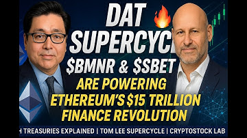 DAT SUPERCYCLE 🔥 | How $BMNR & $SBET Are Powering Ethereum’s $15 Trillion Finance Revolution