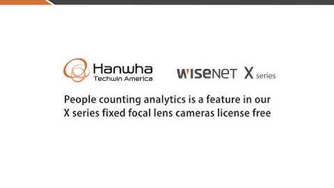 How to setup people counting in hanwha X series By Vital International