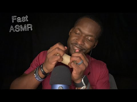 Fast ASMR {Tapping + Mouth Sounds}TINGLY