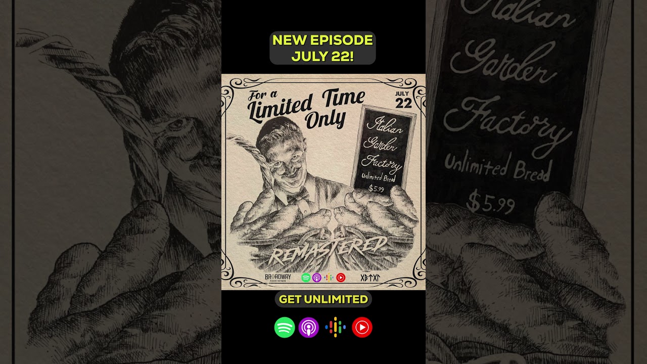 New Episode July 22 ๐ - FOR A LIMITED TIME ONLY or THE BREAD PLAY (Audio Drama) New Episode July 22 ๐ - FOR A LIMITED TIME ONLY or THE BREAD PLAY (Audio Drama)