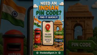 India PIN Code Finder 🇮🇳 | Find PIN Code & Location Easily #shorts
