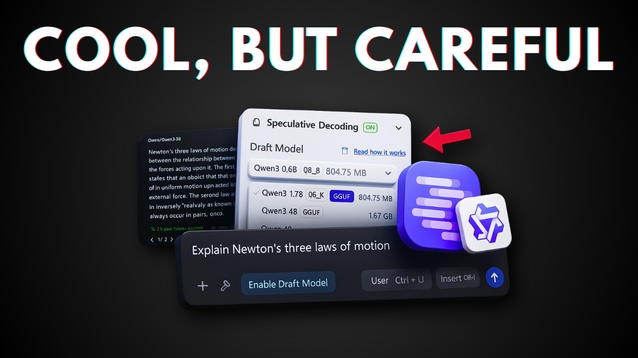 How to PROPERLY Use Speculative Decoding in LM Studio to DOUBLE Your AI ...