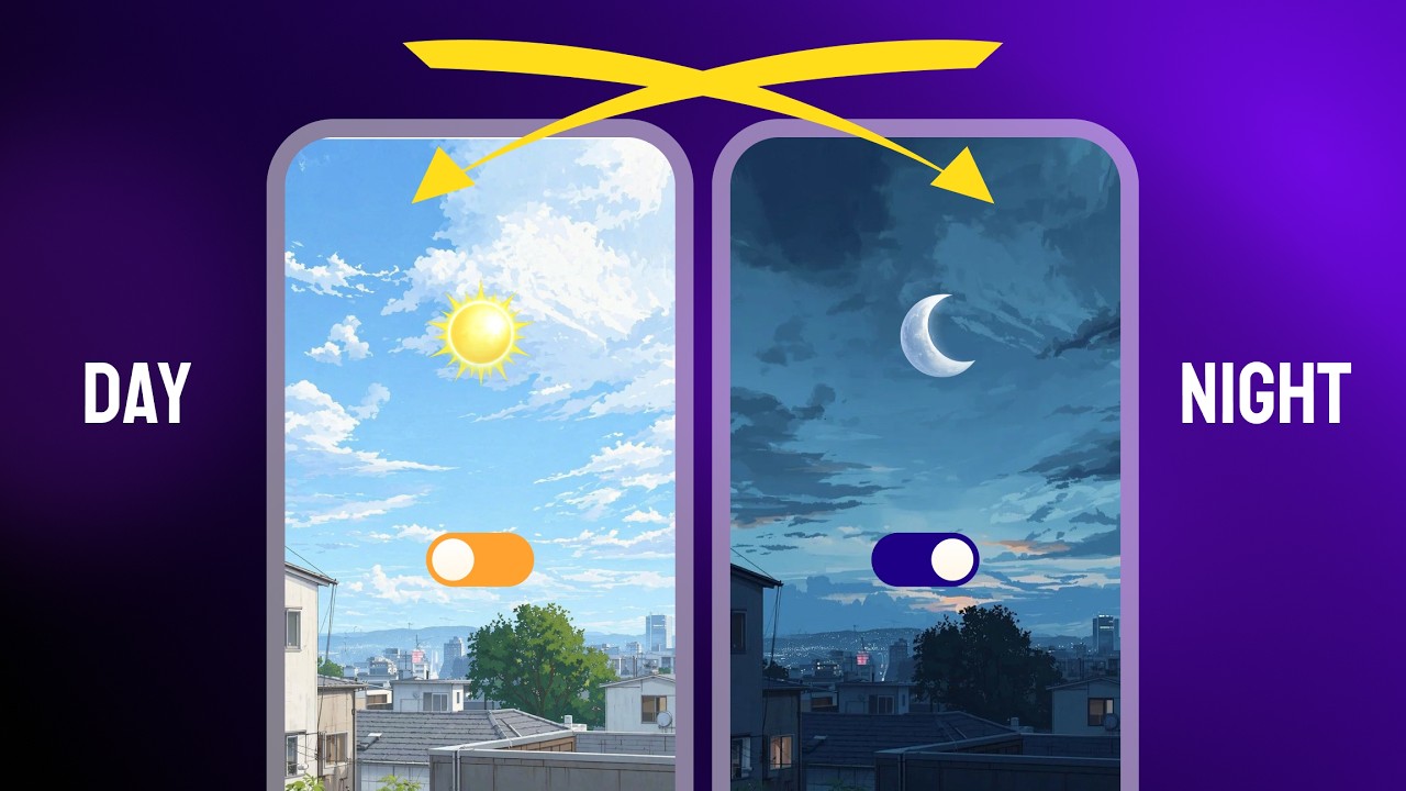 Day & Night Toggle Switch UI animation in Figma - YouTube