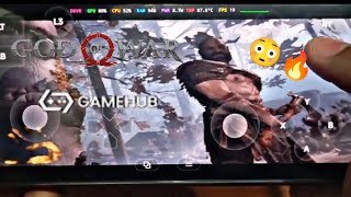 God Of War 4 Pc Game Test On Android in Gamehub Emulator On Snapdragon 8s Gen3 🎮🔥