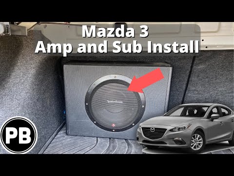 2014 – 2018 Mazda 3 Amp and Sub Install