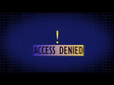 Access denied with binary digit in background | No copright free stock footage