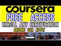 Coursera free Courses | Coursera free courses with certificates | Free Coursera | Free Certification