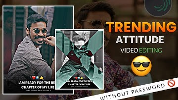 😱🚨New Trending Attitude Boys Status Video Editing In Alight Motion