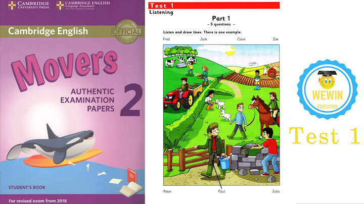 Movers 2 TEST 1 Authentic Examination Papers - Listening TEST 1