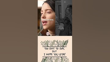 Thumbnail of wish You Stay A little Longer #billieeilish #reels #quote #animeaesthetic #motivation #billie