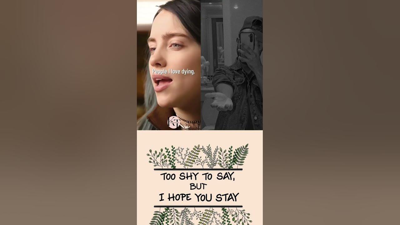 wish You Stay A little Longer #billieeilish #reels #quote #animeaesthetic #motivation #billie