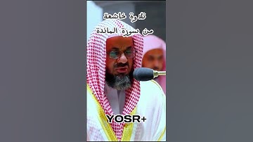 ماتيسر من سورة المائدة بصوت الشيخ سعود الشريم