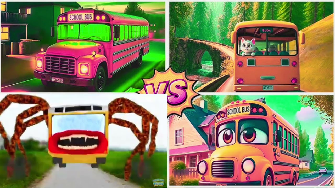 ℹ️ 🚀 EPIC Tiles Hop Battle | School Bus vs Train Eater (Impossible!)