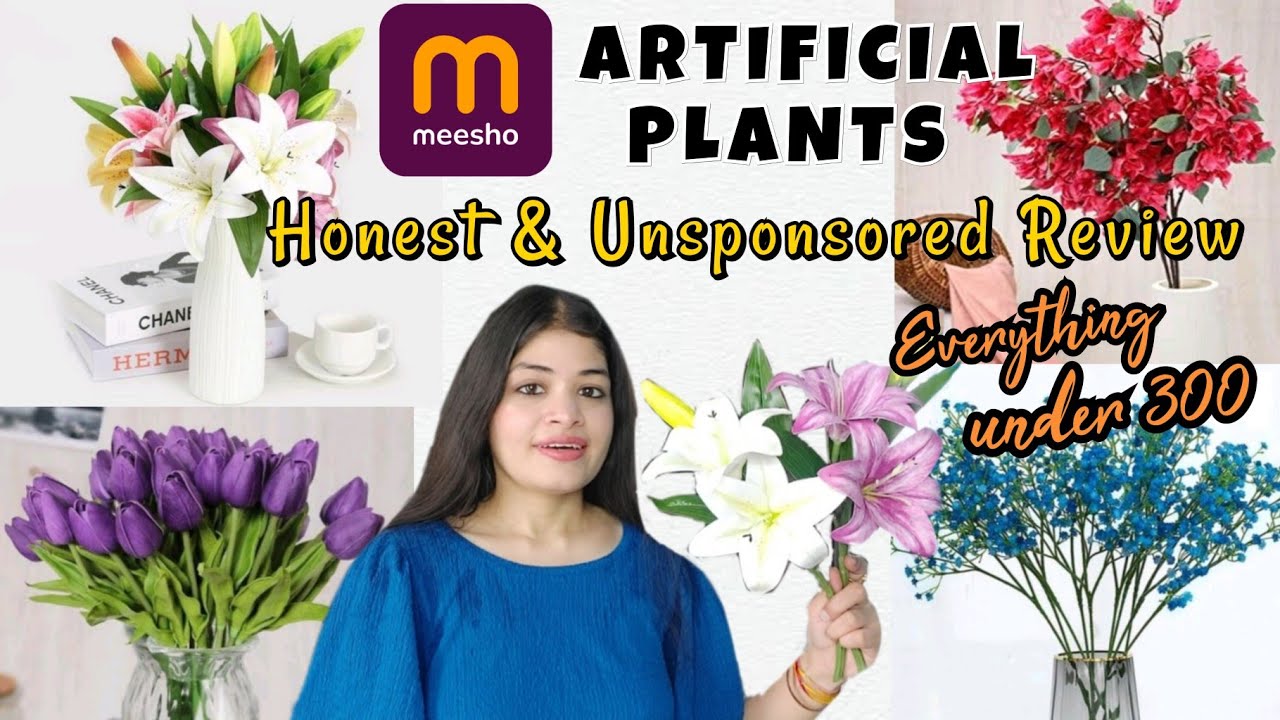 Meesho Artificial Plants for Home Decor 🪴 Meesho Artifical Flower Haul 🌸 Meesho Home Decor Haul