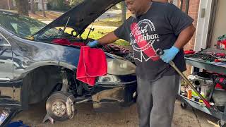 AUTO REPAIR. 2005 Acura RL Timing belt and tune up Part I