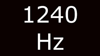 1240 Hz Frequency Test