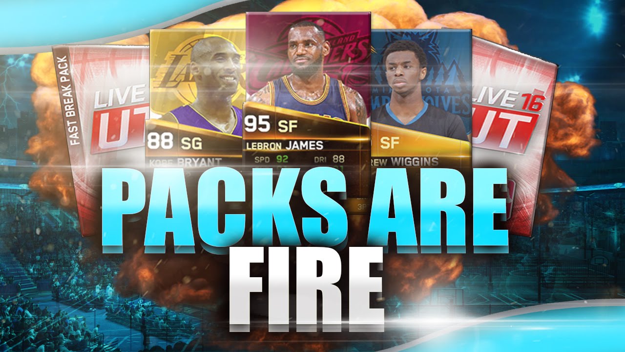 Packs Are Fire!!! NBA Live 16 Ultimate Team Pack Opening