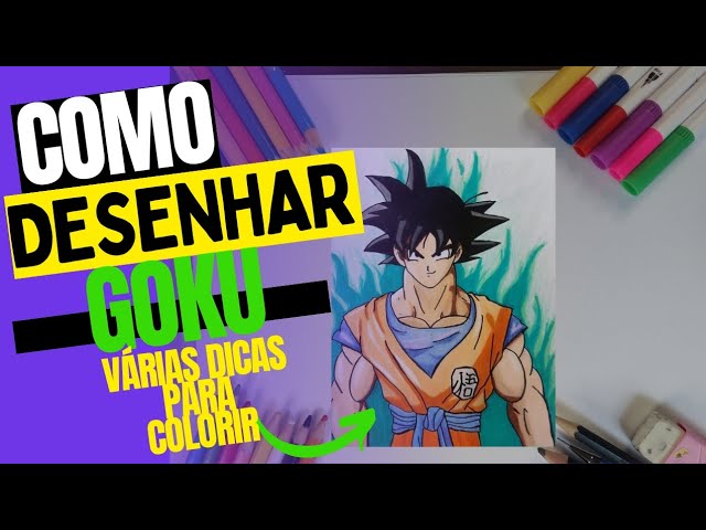 Desenhos Online para colorir e imprimir!: Son Goku para colorir