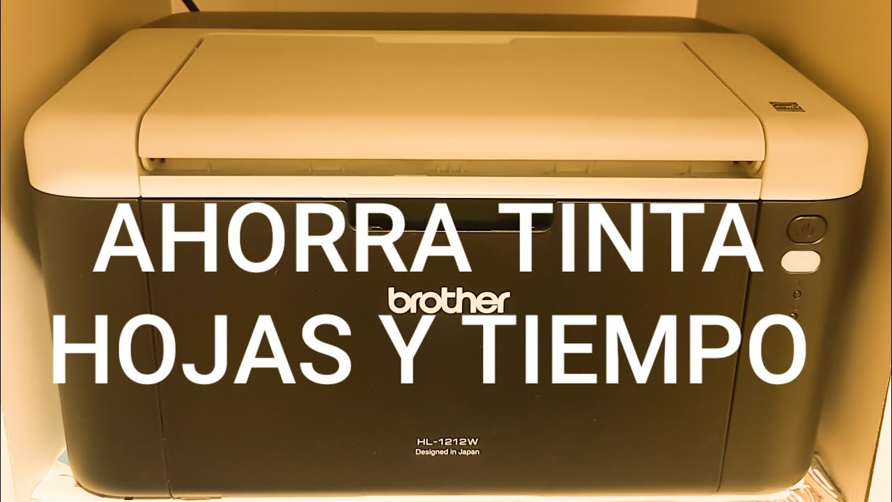 Optimiza tu impresora BROTHER HL-1212W - YouTube