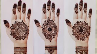 top 3 Easy Stylish Gol tikki Mehndi designs|Simple Mehandi design|Mehandi ka design|Mehndi design