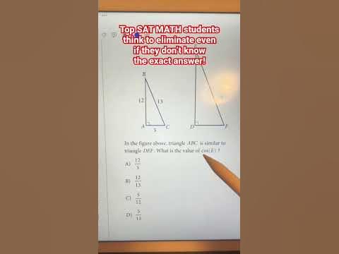 Only 10% of SAT test takers regularly eliminate answers! Make sure you