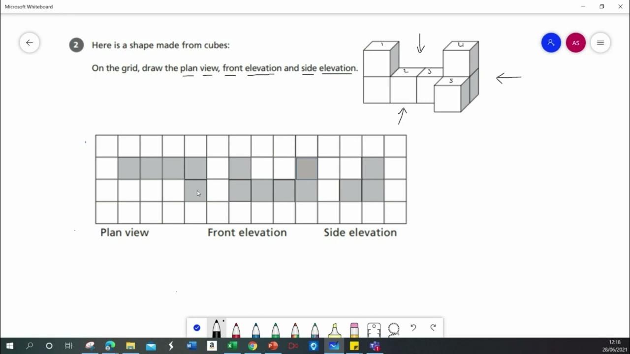 Nets plans and elevations edexcel gcse maths foundation youtube