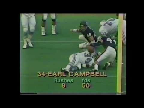 MONSTER HIT -- Doug Plank stops Earl Campbell cold....