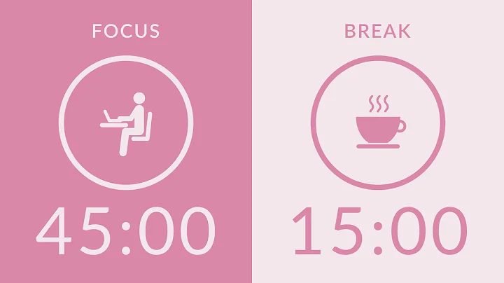 45/15 Pomodoro Timer with Pink Noise 🎧 4-Hour Study with Me for Deep Focus & ADHD ✨